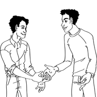 two people