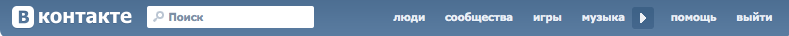 Vkontakte header
