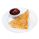 Click to enlarge bliny with jam